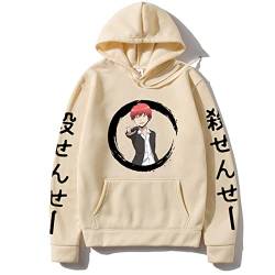 East-hai-buy Herren Kapuzenpullover Anime Assassination Classroom Bedruckte Hoodies Langarm Sweatshirt Unisex Harajuku Akabane K-arma Pullover Oberteile von East-hai-buy