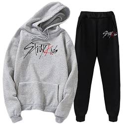 East-hai-buy KPOP Stray Kids MIROH Albumn Trainingsanzug StrayKids Minho Woojin CHANGBIN Hoodie + Hosen Männer Frauen von East-hai-buy