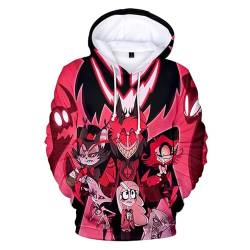 Helluva Boss Hoodie Erwachsene Kinder Kapuzenpullover 3D Langarm Sweatshirt Harajuku Streetwear 2022 Cartoon Anime Helluva Boss Pullover für Frauen Männer Jungen Mädchen von East-hai-buy