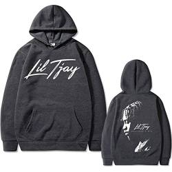 Rapper Lil Tjay Destined 2 Win Print Hoodie Schwarz Sweatshirt Männer Frauen Mode Übergroßen Hip-Hop Rapper Kapuzenpullover von East-hai-buy