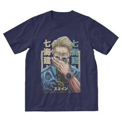 T-Shirts Männer Kurzarm Baumwoll Tshirts Nanami Kento Tee Shirts Top Neuheit T-Shirt Geschenk Navy Blue von East-hai-buy