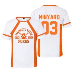 The Foxhole Court Palmetto-State Foxes Jersey Cosplay Minyard 3D T-Shirt für Männer und Frauen von East-hai-buy