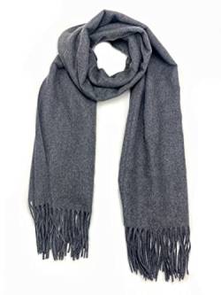 Eastern Wind Damen Herren Schwarz Winter wolle grau scarf langer 200cm*70cm von Eastern Wind