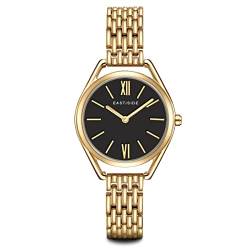 Eastside Damen Uhr analog Japan Quarz mit Edelstahl gelbgold Armband 10080066 von Eastside