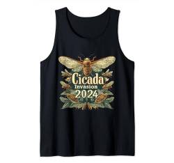 Cicada Invasion 2024 Mustersammlung Tank Top von EatSleepFind