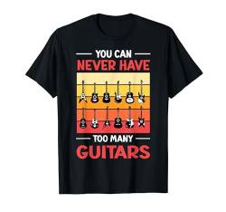 Man kann nie zu viele Gitarren Ausstellung Museum haben T-Shirt von EatSleepFind