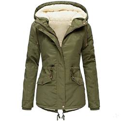 Bomberjacke Damen Kurz Leichte Langarm Damenjack Sweatjacke Damen Sommer Plus Size Wintermantel Damenjacke Dicker Outwear Gefütterter Kapuzenmantel Warmer Trench Damenmantel Mantel Mit Bindegürtel von Eauptffy