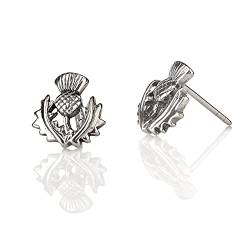 Schottische Distel Ohrstecker aus Sterling Silber - The Scottish Thistle von Eburya