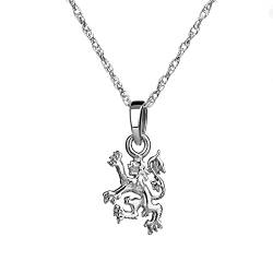 The Lion Rampant - Schottischer Löwe als Kette - Sterling Silber aus Edinburgh von Eburya