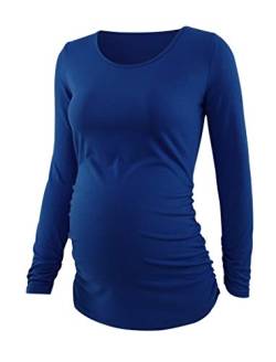 Ecavus Women's Maternity Tops Long Sleeve Clothes Flattering Side Ruched Pregnancy T-Shirt von Ecavus