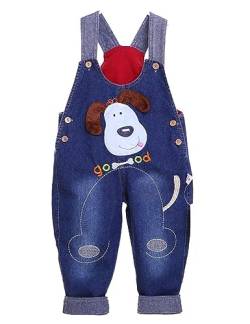 Echinodon Baby Denim-Latzhose Kleinkind Jeanshose Baumwolle Hose Jungen Mädchen D 110 von Echinodon