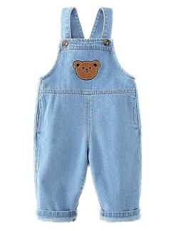 Echinodon Baby Jeans-Latzhose Denim Hose Kleinkind Jeanshose Baumwolle Hose Jungen Mädchen D 100 von Echinodon