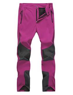 Echinodon Damen Hose Schnelltrockend Funktionshose Outdoorhose Sommer Frühling Wanderhose Trekkinghose Rosa M von Echinodon