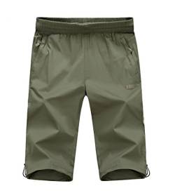 Echinodon Junge 3/4 Kurze Hose Leicht/Dünn/Atmmungsaktiv Sweatshorts Sport und Freizeit Sommer Shorts Sweathose Jogginghose von Echinodon