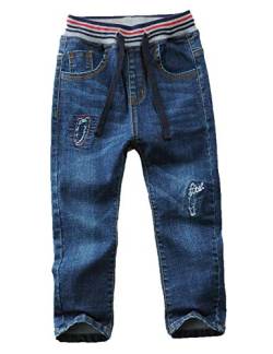 Echinodon Jungen Jeanshose Kinder Jeans Hose 100% Baumwolle Leicht/Weich Frühling Sommer Herbst 140 von Echinodon