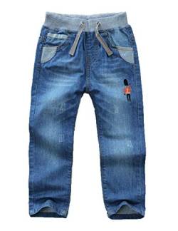 Echinodon Kinder Jeans Jungen Jeanshose 100% Baumwolle Leicht/Weich/Atmungsaktiv Hose von Echinodon