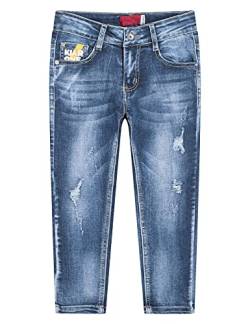 Echinodon Kinder Jeans Jungen Jeanshose Baumwolle Denim Hose Blau2 14Y von Echinodon