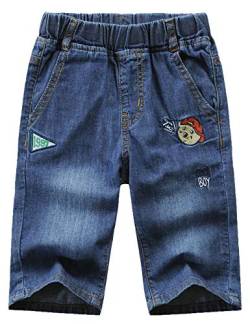 Echinodon Kinder Jeans Shorts Junge Jeanshose Kurz Hose Sommer Jeansshorts Weich/Leicht/Atmungsaktiv A140 von Echinodon