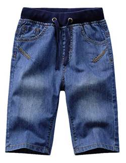 Echinodon Kinder Jeans Shorts Junge Jeanshose Kurz Hose Sommer Weich/Leicht/Atmungsaktiv Jeansshorts J 104 von Echinodon