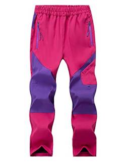 Echiondon Kinder Schnelltrockende Hose Leicht Outdoorhose Mädchen Jungen Frühling Sommer Herbst Wanderhose Trekkinghose Rosa L von Echinodon