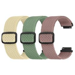 Ecogbd 16mm 18mm 20mm 22mm Elastisches Nylon Ersatzarmband, Schnellverschluss Armband, Weiches verstellbare atmungsaktive Sportbänder Uhrenarmbänder für Damen Herren von Ecogbd