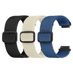 Ecogbd 16mm 18mm 20mm 22mm Elastisches Nylon Ersatzarmband, Schnellverschluss Armband, Weiches verstellbare atmungsaktive Sportbänder Uhrenarmbänder für Damen Herren von Ecogbd