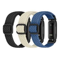 Ecogbd Elastisches Nylon Armband Kompatibel mit Fitbit Inspire 3/Inspire 2/Inspire/Inspire HR/Ace 3/Ace 2, Weiche Verstellbares Sport Ersatzarmband für Damen Herren von Ecogbd