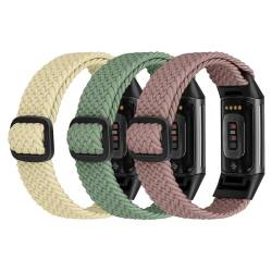 Ecogbd Elastisches Nylon Ersatzarmband kompatibel mit Fitbit Charge 5 Armband/Fitbit Charge 6 Armband, Weiches Atmungsaktive Sportarmband für Damen Herren von Ecogbd