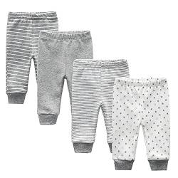 Ecojoy Unisex Baby Hose aus 100% Baumwolle im 5er Pack Babyhose für Jungen Baby Hose für Mädchen Schlupfhose von Ecojoy