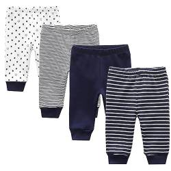 Ecojoy Unisex Baby Hose aus 100% Baumwolle im 5er Pack Babyhose für Jungen Baby Hose für Mädchen Schlupfhose von Ecojoy