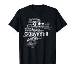 Ecuador Stolz, Ecuador Umriss, Latino, Reise Ecuador T-Shirt von Ecuador Design für Damen und Herren
