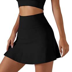 Ecupper Damen Tennis Skorts Hosenrock Sport Lauf Fitness Workout Skort von Ecupper