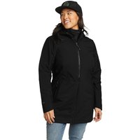 Eddie Bauer ® Cloud Cap Stretch Trenchcoat - isoliert Damen Schwarz Gr. M von Eddie Bauer