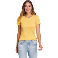 Eddie Bauer ® Favorite Shirt - Kurzarm mit Rundhalsausschnitt Damen Gelb Gr. S von Eddie Bauer