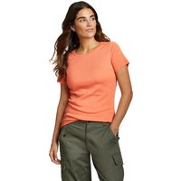 Eddie Bauer ® Favorite Shirt - Kurzarm mit Rundhalsausschnitt Damen Orange Gr. S von Eddie Bauer