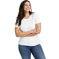 Eddie Bauer ® Favorite Shirt - Kurzarm mit Rundhalsausschnitt Damen Weiß Gr. S von Eddie Bauer