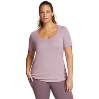 Eddie Bauer ® Favorite T-Shirt mit eckigem Ausschnitt Damen Violett Gr. S von Eddie Bauer