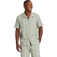 Eddie Bauer ® Hemplify Kurzarmhemd - gemustert Herren Grün Gr. L von Eddie Bauer