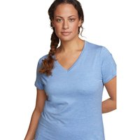 Eddie Bauer ® Resolution Guide T-Shirt mit V-Ausschnitt Damen Blau Gr. XS von Eddie Bauer