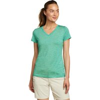 Eddie Bauer ® Resolution Guide T-Shirt mit V-Ausschnitt Damen Grün Gr. M von Eddie Bauer