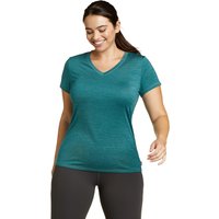 Eddie Bauer ® Resolution Guide T-Shirt mit V-Ausschnitt Damen Grün Gr. XS von Eddie Bauer