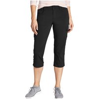 Eddie Bauer ® SIGHTSCAPE HORIZON CARGO CAPRIHOSE Damen Schwarz Gr. 4 von Eddie Bauer