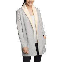 Eddie Bauer ® Snow Lodge Cardigan mit Plüschfutter Damen Grau Gr. L von Eddie Bauer