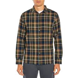 Eddie Bauer Bristol Flanellhemd für Herren, kariert, langärmelig, weich, 100 % Baumwolle, Knopfleiste, normale Passform, Freizeithemden für Herren, Rosin Loden Plaid, Größe XXL, Rosin Loden Plaid von Eddie Bauer