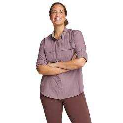 Eddie Bauer Damen UPF Guide Langarmshirt, Dusty Violet, XX-Large von Eddie Bauer