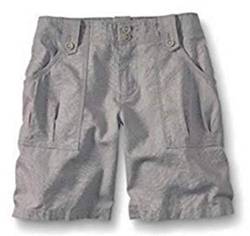 Eddie Bauer Shorts aus Leinen Damen 34 (4), Grau von Eddie Bauer