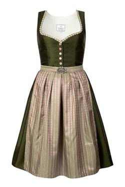 Edelnice Trachtenmode Exklusives Designer Midi Dirndl Adele mit Knopfleiste inkl. Dirndlschürze Gr. 32-54 (DE/NL/SE/PL, Numerisch, 38, Regular, Regular) von Edelnice Trachtenmode