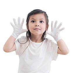 Edenswear Tencel feuchtigkeitsspendende Handschuhe für Kinder mit Zink und Ekzemen, Größe M, Weiß von Edenswear