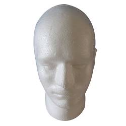 Edgar Herren Peruecke Display Cosmetology Schaufensterpuppe Kopf Standmodell Foam White von Edgar
