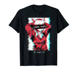Game Over Anime Girl Japanisch Vaporwave Aesthetic Waifu T-Shirt von Edgy Aesthetic Anime Merch Lofi Egirl Eboy Clothes